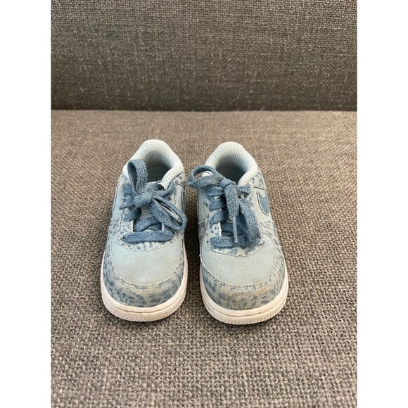 Nike Air Force 1 LV8 TD 'Blue Leopard' Size 7C - Picture 8 of 9